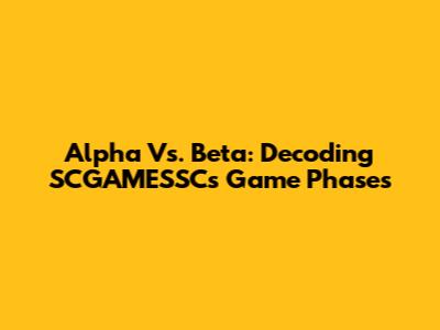 Alpha Vs. Beta: Decoding SCGAMESSC's Game Phases