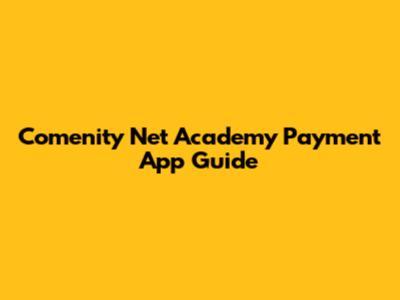 Comenity Net Academy Payment App Guide