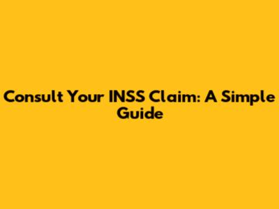 Consult Your INSS Claim: A Simple Guide