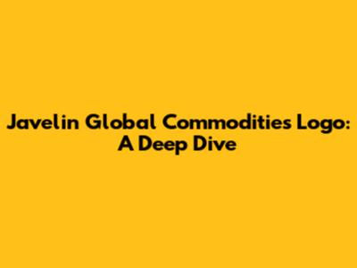 Javelin Global Commodities Logo: A Deep Dive