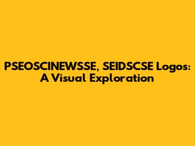 PSEOSCINEWSSE, SEIDSCSE Logos: A Visual Exploration