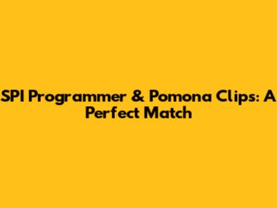 SPI Programmer & Pomona Clips: A Perfect Match