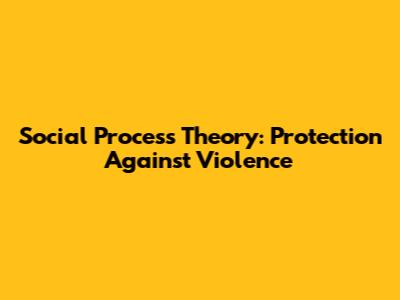 Social Process Theory: Protection Against Violence