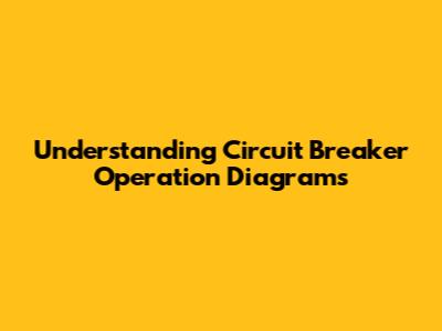 Understanding Circuit Breaker Operation Diagrams